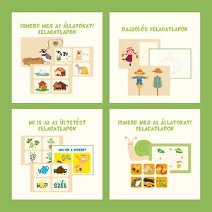 A TERMÉSZET SZERETETE foglalkoztató (digitális, nyomtatható) / 36 oldalas / 3-5 éves gyermekeknek - művészet - grafika & illusztráció - digitális - Meska.hu