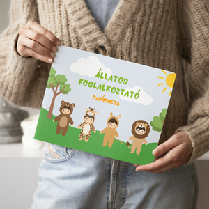 ÁLLATOS foglalkoztató (digitális, nyomtatható) / 35 oldalas / 3-5 éves gyermekeknek - Meska.hu