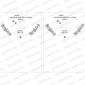 Meghívó gyerekzsúrra - papírrepülő LETÖLTHETŐ MINTA - művészet - grafika & illusztráció - digitális - Meska.hu