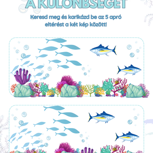 Tengeri Felfedezők Foglalkoztató Füzet Gyerekeknek - Nyomtatható Kreatív Játékok és Színezők, Azonnal letölthető PDF - művészet - grafika & illusztráció - digitális - Meska.hu