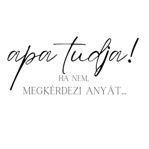  Vicces Apák Napi Ajándék � Apa tudja! Ha nem, megkérdezi anyát... Nyomtatható Minimál Poszter - otthon & életmód - dekoráció - kép & falikép - poszter - Meska.hu