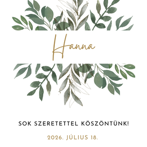 Keresztelő Üdvözlő Tábla 50x70 � Szerkeszthető Kislányos Vadvirágos Greenery Fogadó Poszter Kapu Dekoráció - baba - mama - keresztelő kellékek - keresztelő emléklap - Meska.hu