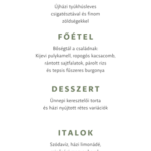 Keresztelő Menükártya Sablon � Szerkeszthető Kislányos Vadvirágos Greenery Asztali Menüsor Étlapelem - művészet - grafika & illusztráció - digitális - Meska.hu