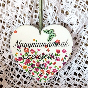 Ajándék nagymamának, Otthon & Életmód, Dekoráció, Fali és függő dekoráció, Falra akasztható dekor, Decoupage, transzfer és szalvétatechnika, MESKA