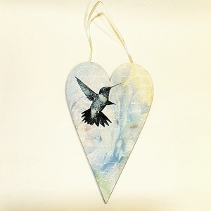 Kolibris táblakép - Meska.hu