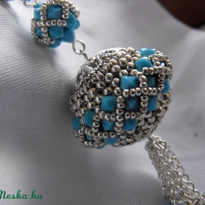 Csillár türkiz Swarovskiból :)) -20% -  - Meska.hu