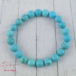 Türkiz ásvány karkötő -  - Meska.hu