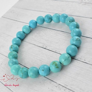 Türkiz ásvány karkötő -  - Meska.hu