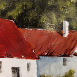 Öreg tanyám című festmény - művészet - festmény - akril - Meska.hu