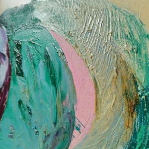 Flamingók - művészet - festmény - olajfestmény - Meska.hu