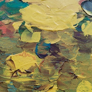 Virágos rét - művészet - festmény - olajfestmény - Meska.hu