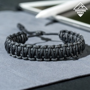 - Elegáns szürke - 2 IN 1 állítható méretű paracord karkötő , Ékszer, Karkötő, Fonott karkötő, Csomózás, Ékszerkészítés, MESKA