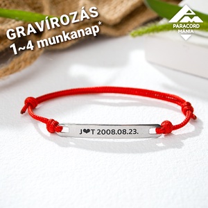 Gravírozható acéllapos karkötő, egyedi szöveggel, Expressz határidővel, választható színekben / gravírozott karkötő - Meska.hu