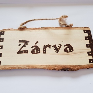 Nyitva - zárva tábla ajtóra 2. - otthon & életmód - dekoráció - Meska.hu