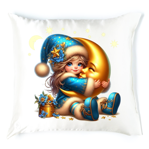 Manókás alvós párna 1, Baba - mama, Babaszoba dekoráció, Gyerek díszpárna, Festett tárgyak, MESKA