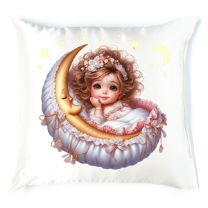 Babás alvós párna 2, Baba - mama, Babaszoba dekoráció, Gyerek díszpárna, Festett tárgyak, MESKA