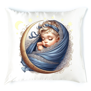 Babás alvós párna 3, Baba - mama, Babaszoba dekoráció, Gyerek díszpárna, Festett tárgyak, MESKA