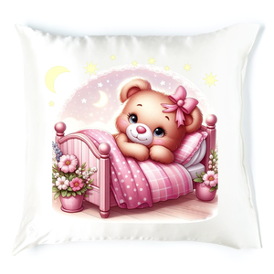 Macis alvós párna 5, Baba - mama, Babaszoba dekoráció, Gyerek díszpárna, Festett tárgyak, MESKA