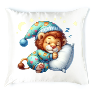 Alvós állatkás párna, szundi párna1, Baba - mama, Babaszoba dekoráció, Gyerek díszpárna, Festett tárgyak, MESKA