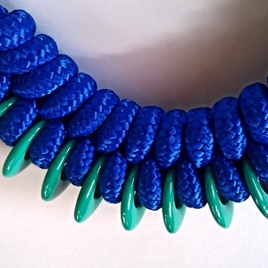 Turquoise sky Paracord nyaklánc - ékszer - nyaklánc - medálos nyaklánc - Meska.hu