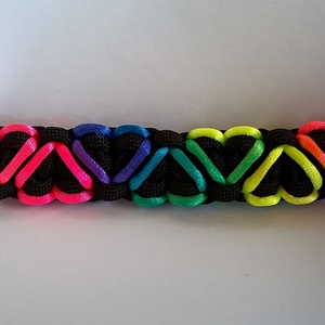 SzívSN paracord karkötő - ékszer - karkötő - fonott karkötő - Meska.hu