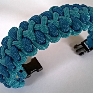 Carribbean blue for men/karibi kék karkötő férfiaknak - ékszer - karkötő - fonott karkötő - Meska.hu