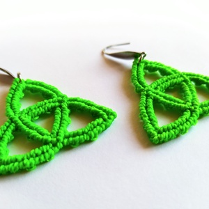 Triquetra, Ékszer, Fülbevaló, Lógó fülbevaló, Csomózás, MESKA
