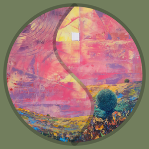 Alföld 2. - Absztrakt tájkép, olajfestmény keretezve, akasztóval - azonnal falra akasztható. - művészet - festmény - olajfestmény - Meska.hu