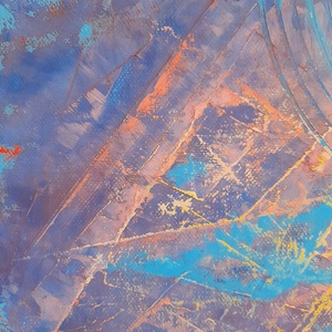 Magyar Alföld 4. : 3025 cm olajfestmény, spirituális hangulatú absztrakt tájkép - művészet - festmény - olajfestmény - Meska.hu