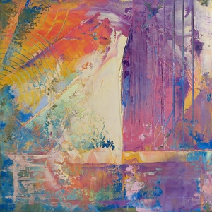 Absztrakt 101. : színes, absztrakt olajfestmény  - művészet - festmény - olajfestmény - Meska.hu