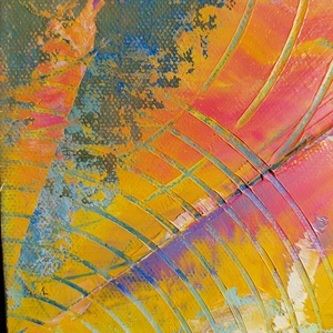 Absztrakt 101. : színes, absztrakt olajfestmény  - művészet - festmény - olajfestmény - Meska.hu