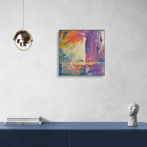 Absztrakt 101. : színes, absztrakt olajfestmény  - Meska.hu