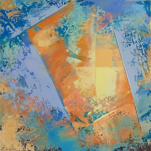 Absztrakt 102. : színes, absztrakt olajfestmény  - művészet - festmény - olajfestmény - Meska.hu