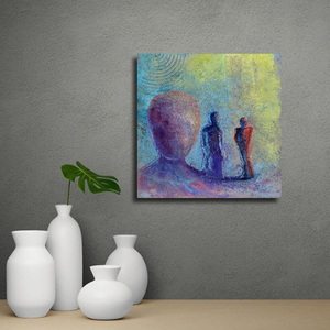 Révület - Eredeti, modern absztrakt olajfestmény, Művészet, Festmény, Olajfestmény, Festészet, MESKA