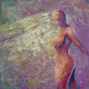 Ébredés - Eredeti, modern absztrakt olajfestmény - művészet - festmény - olajfestmény - Meska.hu