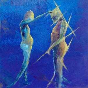 Áldás - Eredeti, modern absztrakt olajfestmény - művészet - festmény - olajfestmény - Meska.hu