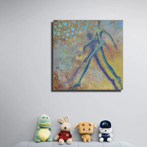 Garabonciás - Eredeti, vastag festékrétegekkel texturált, absztrakt olajfestmény, Művészet, Festmény, Olajfestmény, Festészet, MESKA