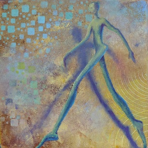 Garabonciás - Eredeti, vastag festékrétegekkel texturált, absztrakt olajfestmény - művészet - festmény - olajfestmény - Meska.hu