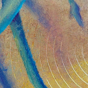 Garabonciás - Eredeti, vastag festékrétegekkel texturált, absztrakt olajfestmény - művészet - festmény - olajfestmény - Meska.hu