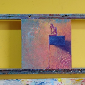 Sóhajok - Eredeti, modern absztrakt olajfestmény - művészet - festmény - olajfestmény - Meska.hu