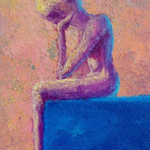 Sóhajok - Eredeti, modern absztrakt olajfestmény - művészet - festmény - olajfestmény - Meska.hu