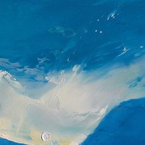 Nyári áramlás - Eredeti, texturált, absztrakt tájkép, olajfestmény - művészet - festmény - olajfestmény - Meska.hu