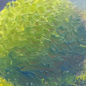 A nyár pereme - Eredeti, texturált, absztrakt tájkép, olajfestmény - művészet - festmény - olajfestmény - Meska.hu