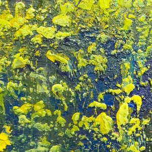 A nyár pereme - Eredeti, texturált, absztrakt tájkép, olajfestmény - művészet - festmény - olajfestmény - Meska.hu