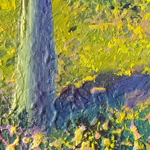 Hazaút - Eredeti, texturált, absztrakt tájkép, olajfestmény  - művészet - festmény - olajfestmény - Meska.hu