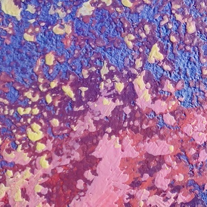 Csendes újrakezdés - Eredeti, texturált, absztrakt tájkép, olajfestmény - művészet - festmény - olajfestmény - Meska.hu