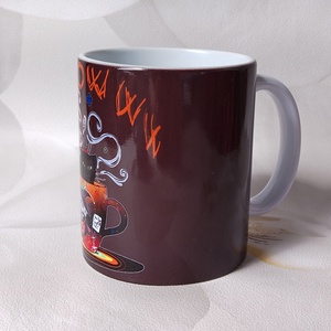 Cicás bögre - egyedi művészi grafikával  - otthon & életmód - konyhafelszerelés, tálalás - tálalás - bögre & csésze - Meska.hu