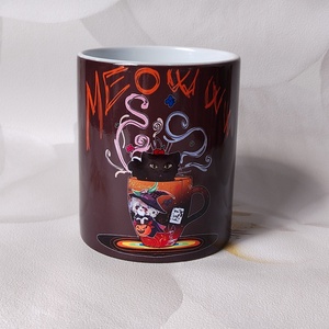 Cicás bögre - egyedi művészi grafikával  - otthon & életmód - konyhafelszerelés, tálalás - tálalás - bögre & csésze - Meska.hu