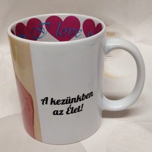 Kezünkben az élet  bögre - egyedi művészi grafikával , Otthon & Életmód, Konyhafelszerelés, tálalás, Tálalás, Bögre & Csésze, Kerámia, Festészet, MESKA