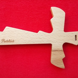 Modern fali kereszt, fából készült feszület 18.5 cm - otthon & életmód - vallás - kereszt - Meska.hu